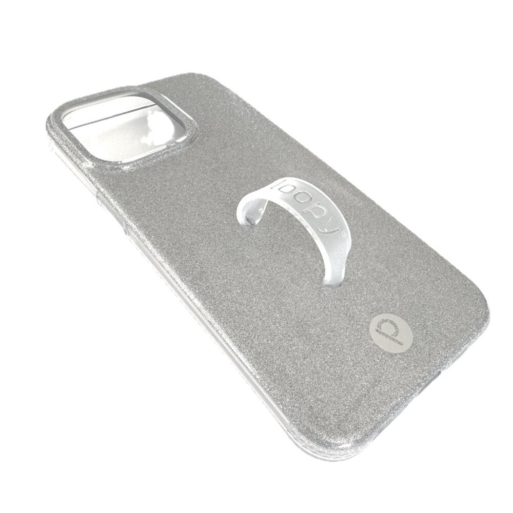 NWT Loopy PLATINUM SPARKLE iPhone 15 Pro Max Phone Case - Righty - Picture 5 of 13